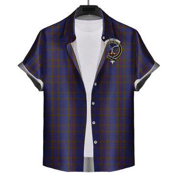 Elliot Tartan Hawaiian Shirt with Family Crest