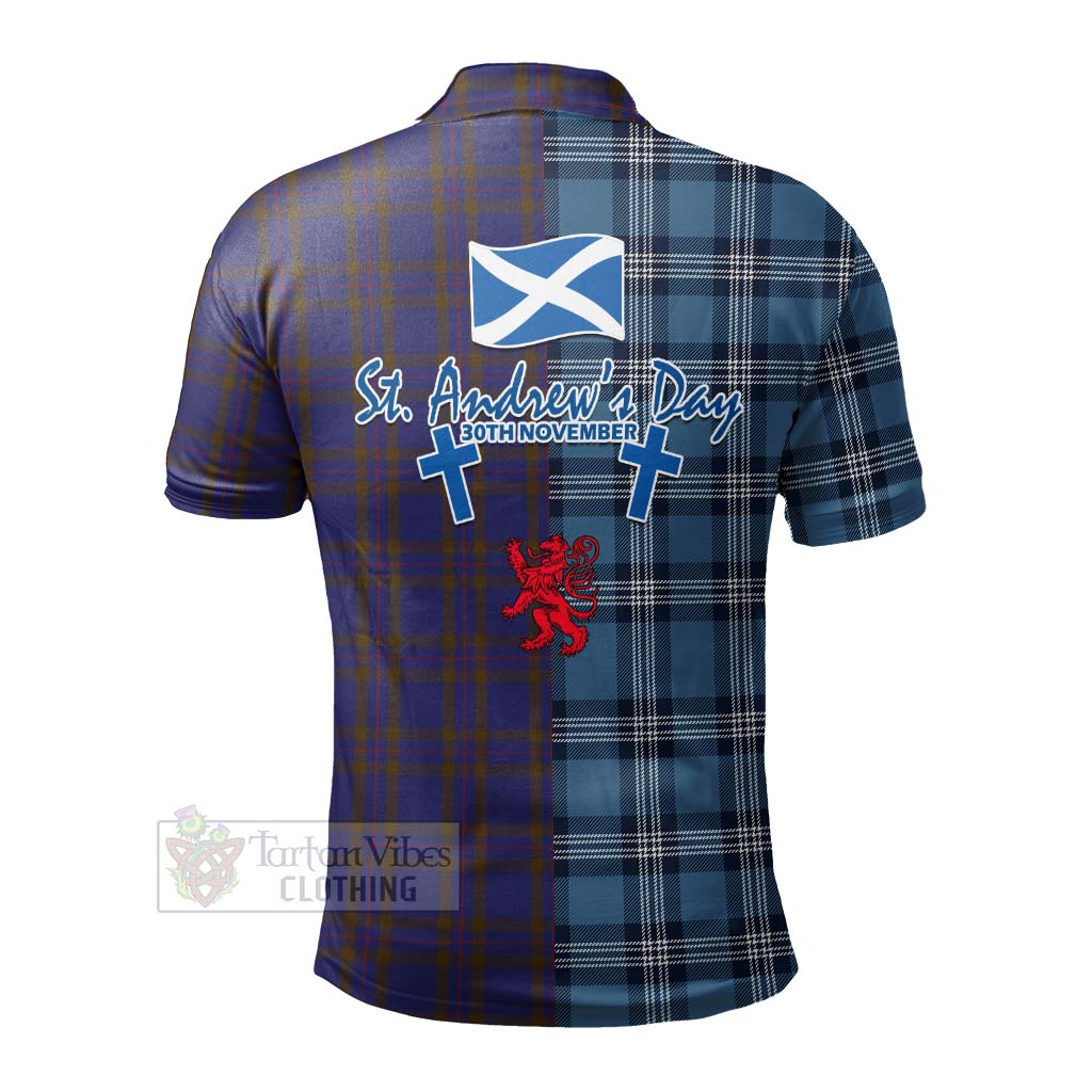 Tartan Vibes Clothing Elliot Tartan Polo Shirt Happy St. Andrew's Day Half Tartan Style