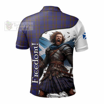 Tartan Vibes Clothing Elliot Crest Tartan Polo Shirt Inspired by the Freedom of Scottish Warrior