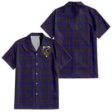 Elliot Tartan Hawaiian Shirt with Family Crest