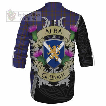 Tartan Vibes Clothing Elliot Tartan Family Crest Ghillie Kilt Shirt Lion Rampant Royal Thistle Shield Celtic Inspired