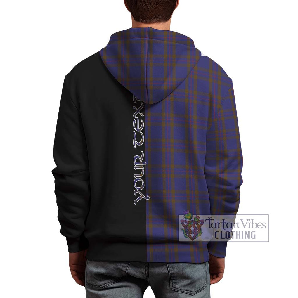 Elliot Tartan Hoodie with Family Crest and Half Of Me Style - Tartanvibesclothing Shop