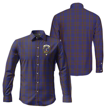 Elliot Tartan Long Sleeve Button Up Shirt with Family Crest