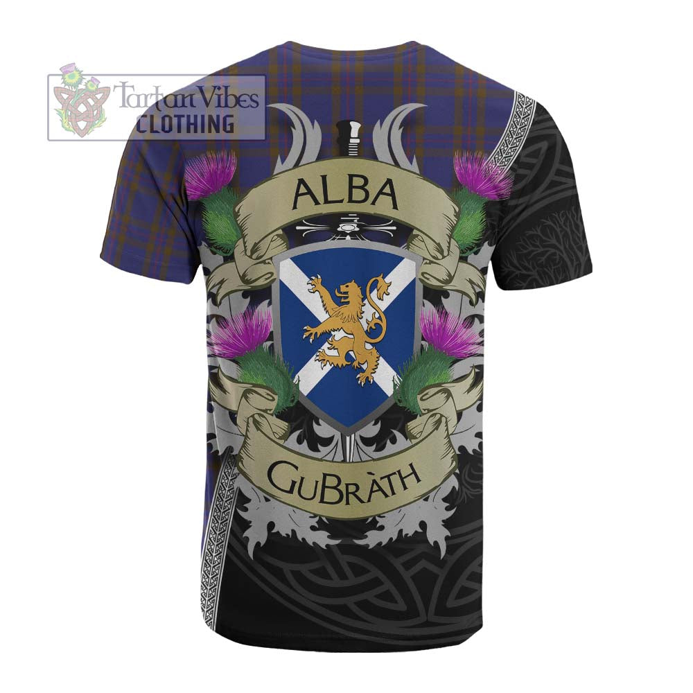 Tartan Vibes Clothing Elliot Tartan Family Crest Cotton T-shirt Lion Rampant Royal Thistle Shield Celtic Inspired