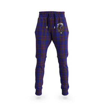 Elliot Tartan Joggers Pants with Family Crest
