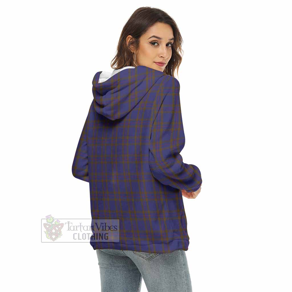 Tartan Vibes Clothing Elliot Tartan Women's Borg  Half Zip Fleece Hoodie