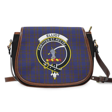 Elliot Tartan Saddle Bag with Family Crest