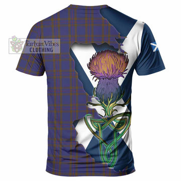 Tartan Vibes Clothing Elliot Tartan Family Crest T-Shirt Scottish Thistle Celtic Inspired
