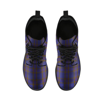 Elliot Tartan Leather Boots