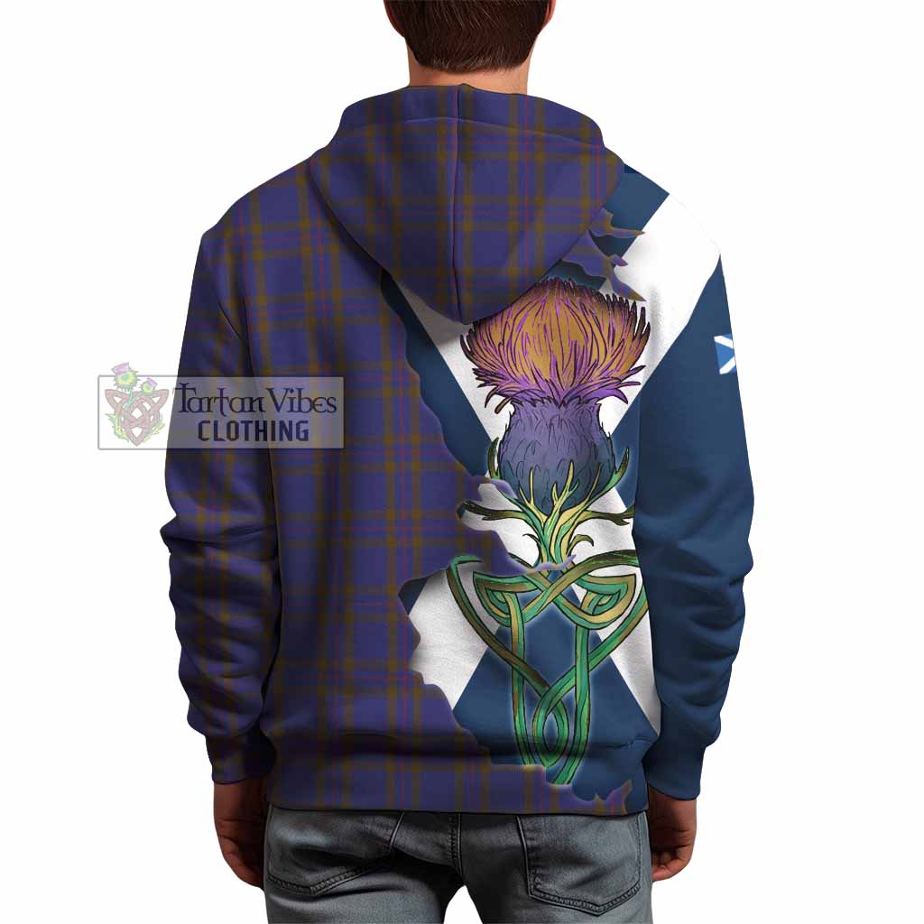 Tartan Vibes Clothing Elliot Tartan Family Crest Hoodie Scottish Thistle Celtic Inspired