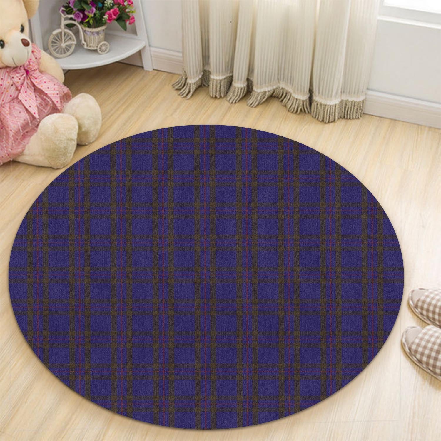 Elliot Tartan Round Rug - Tartanvibesclothing