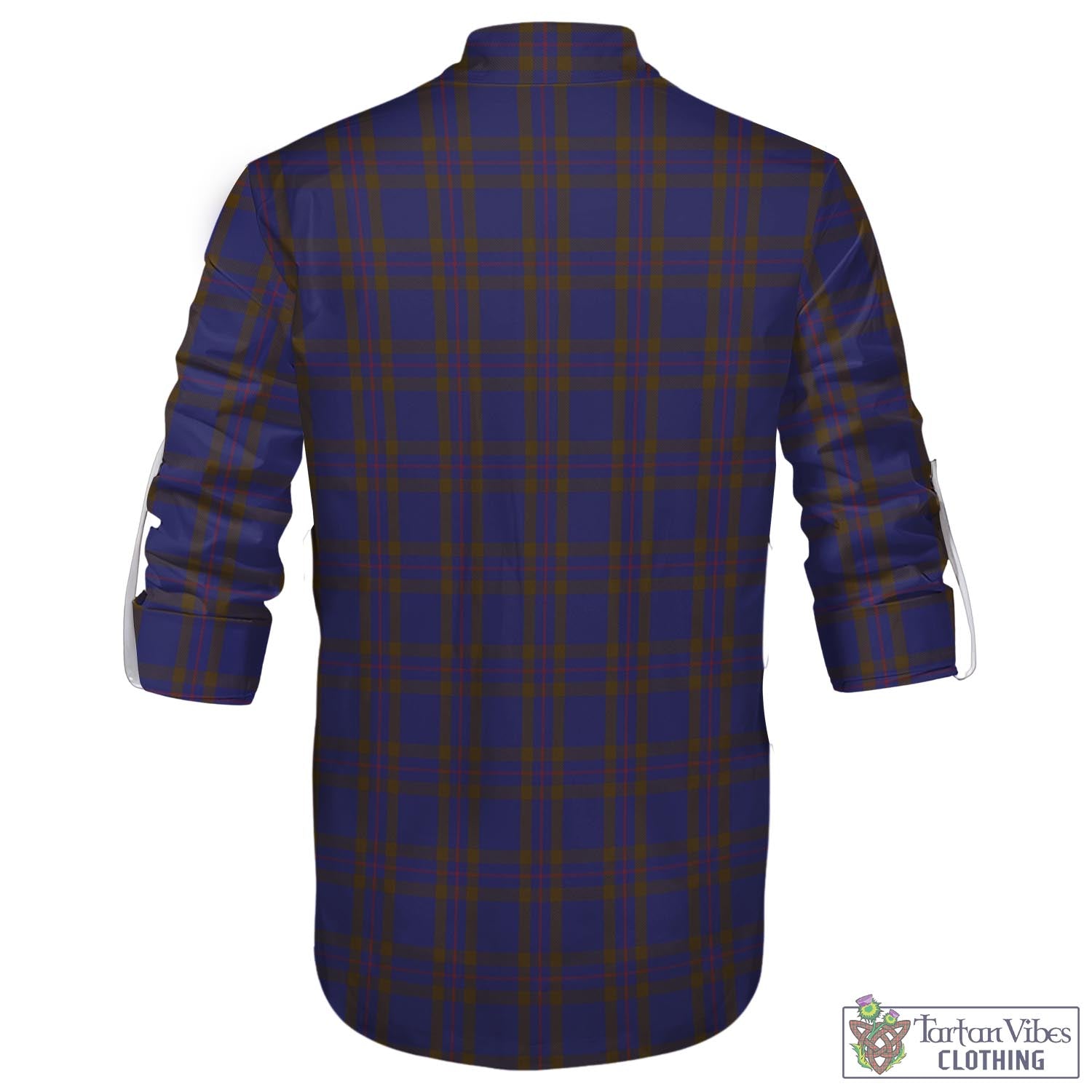 Tartan Vibes Clothing Elliot Tartan Men's Scottish Traditional Jacobite Ghillie Kilt Shirt