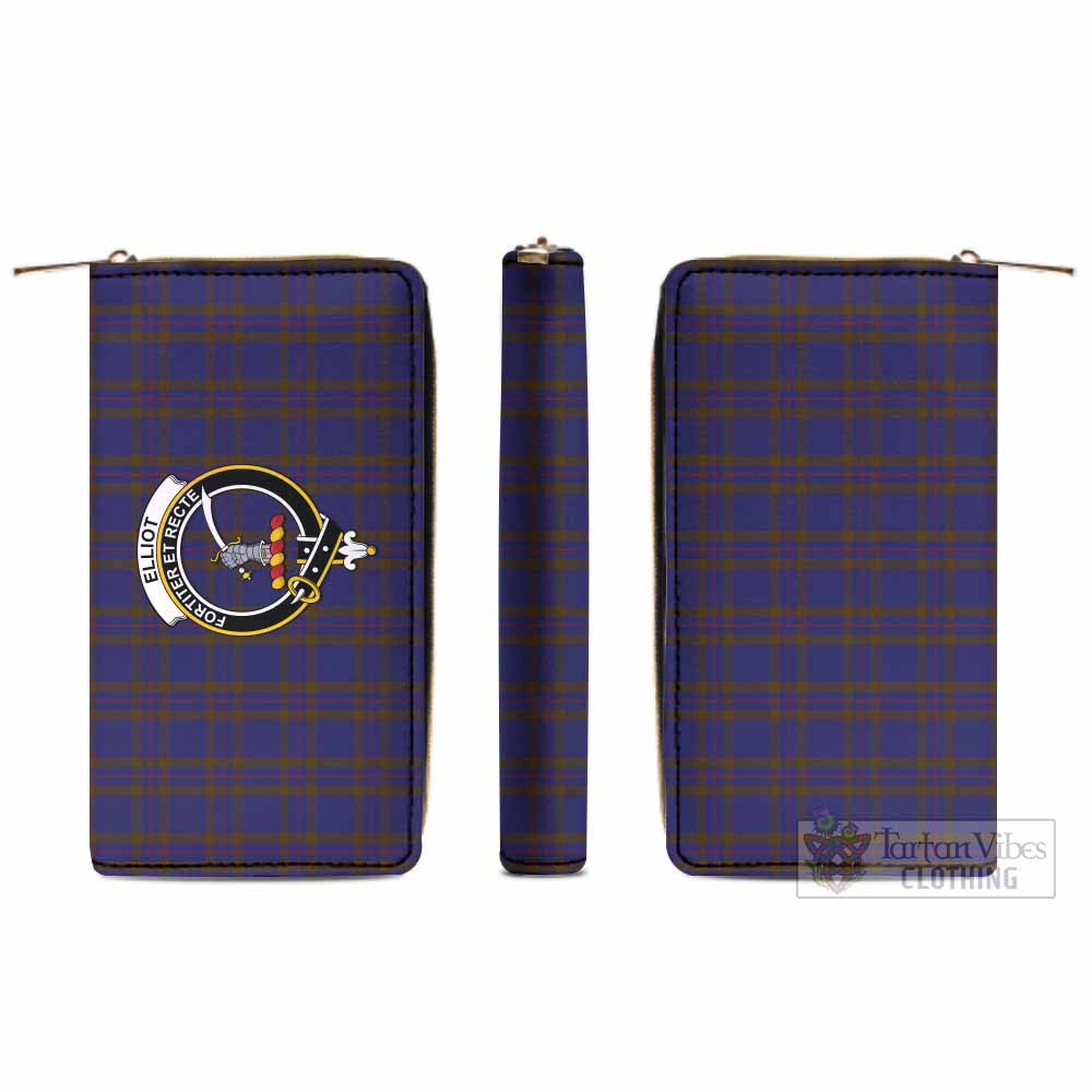 Tartan Vibes Clothing Elliot Tartan Women's Leather Wallet with Family Crest