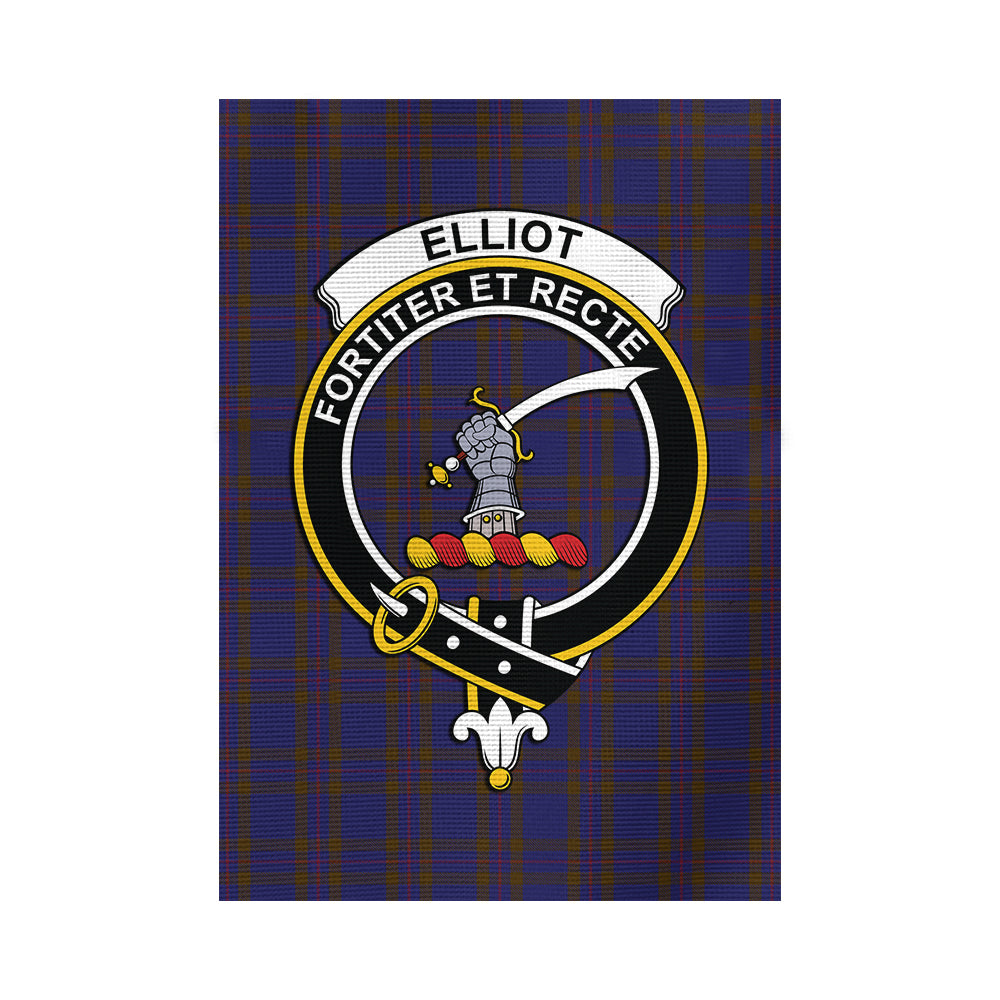 elliot-tartan-flag-with-family-crest