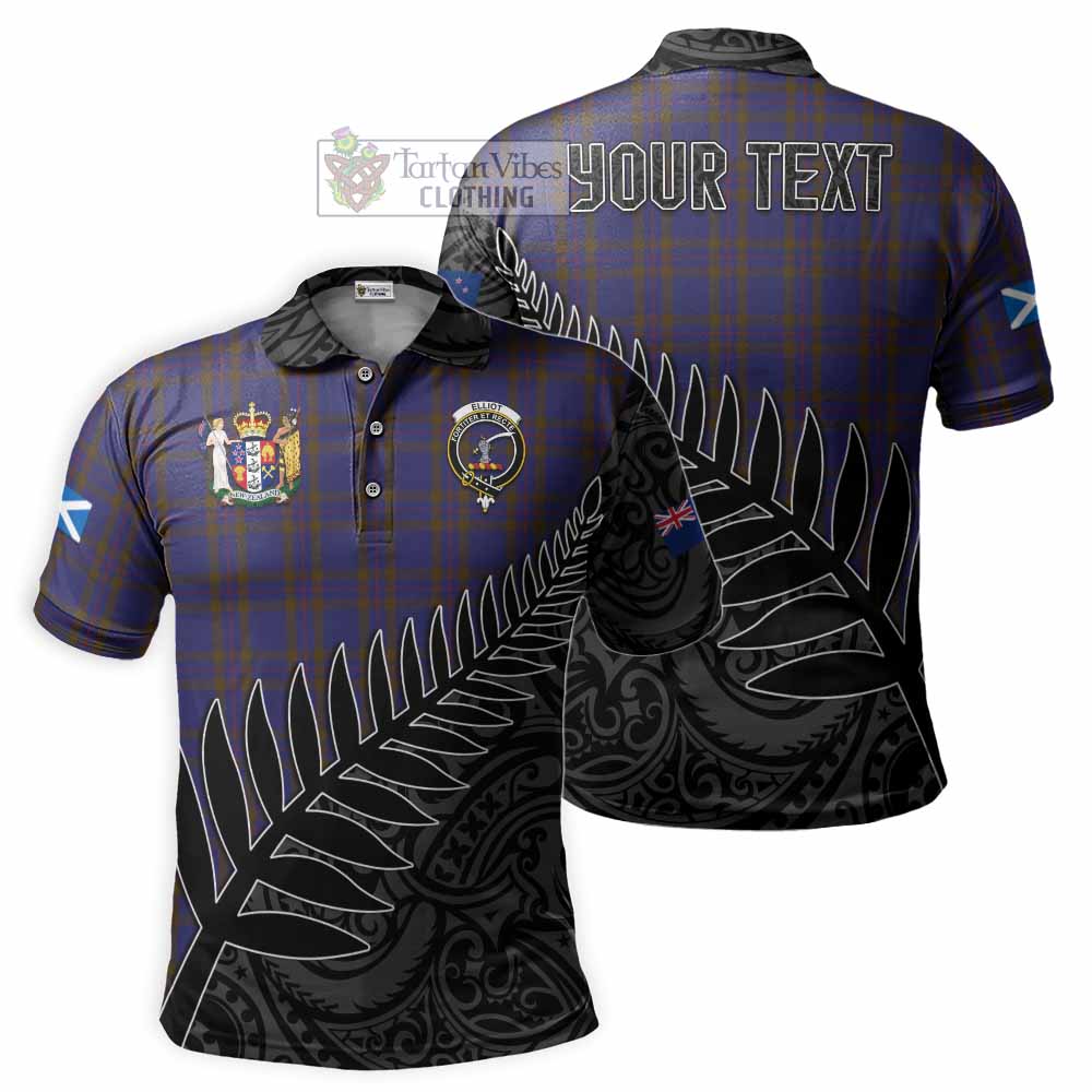 Elliot Crest Tartan Polo Shirt with New Zealand Silver Fern Half Style