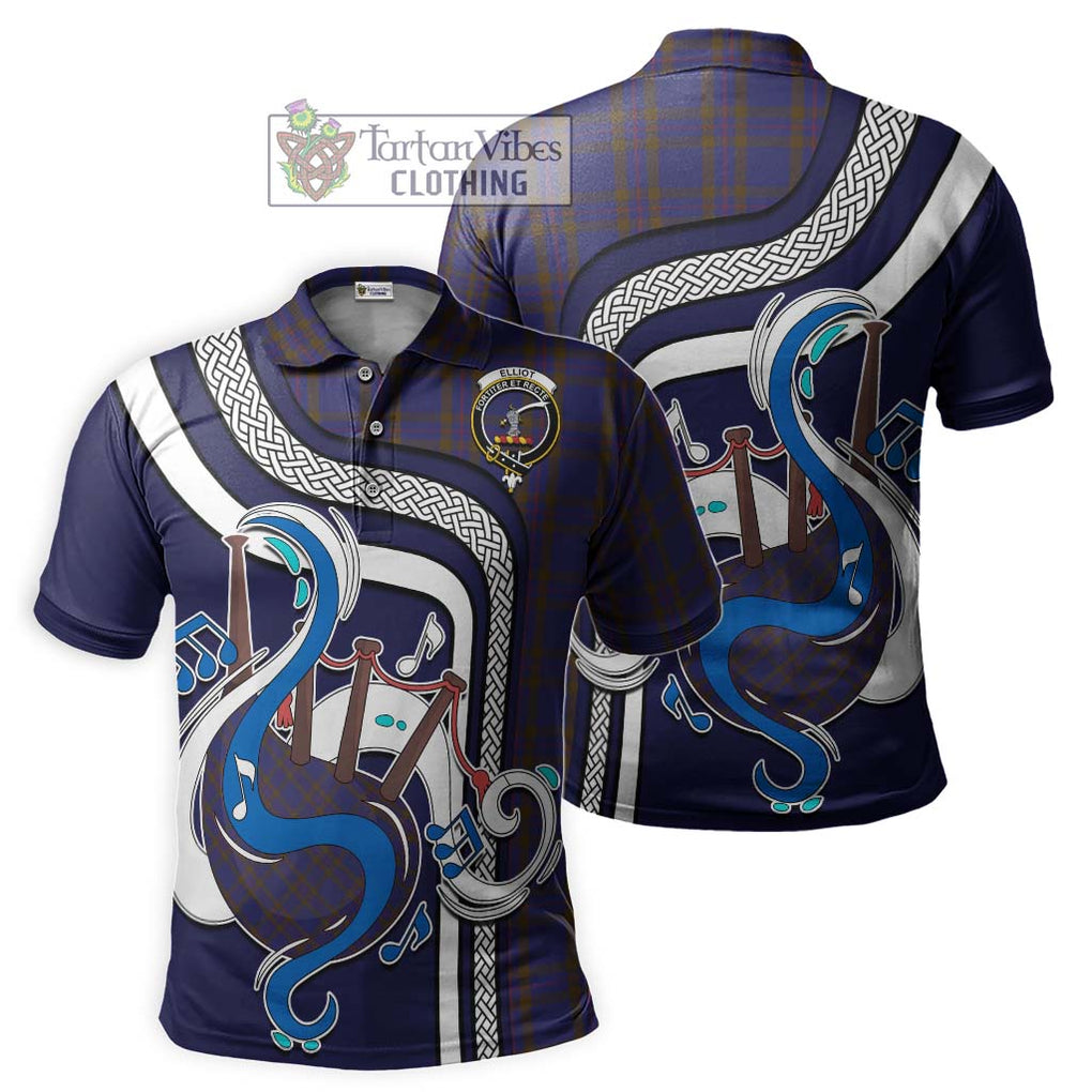 Tartan Vibes Clothing Elliot Tartan Polo Shirt with Epic Bagpipe Style