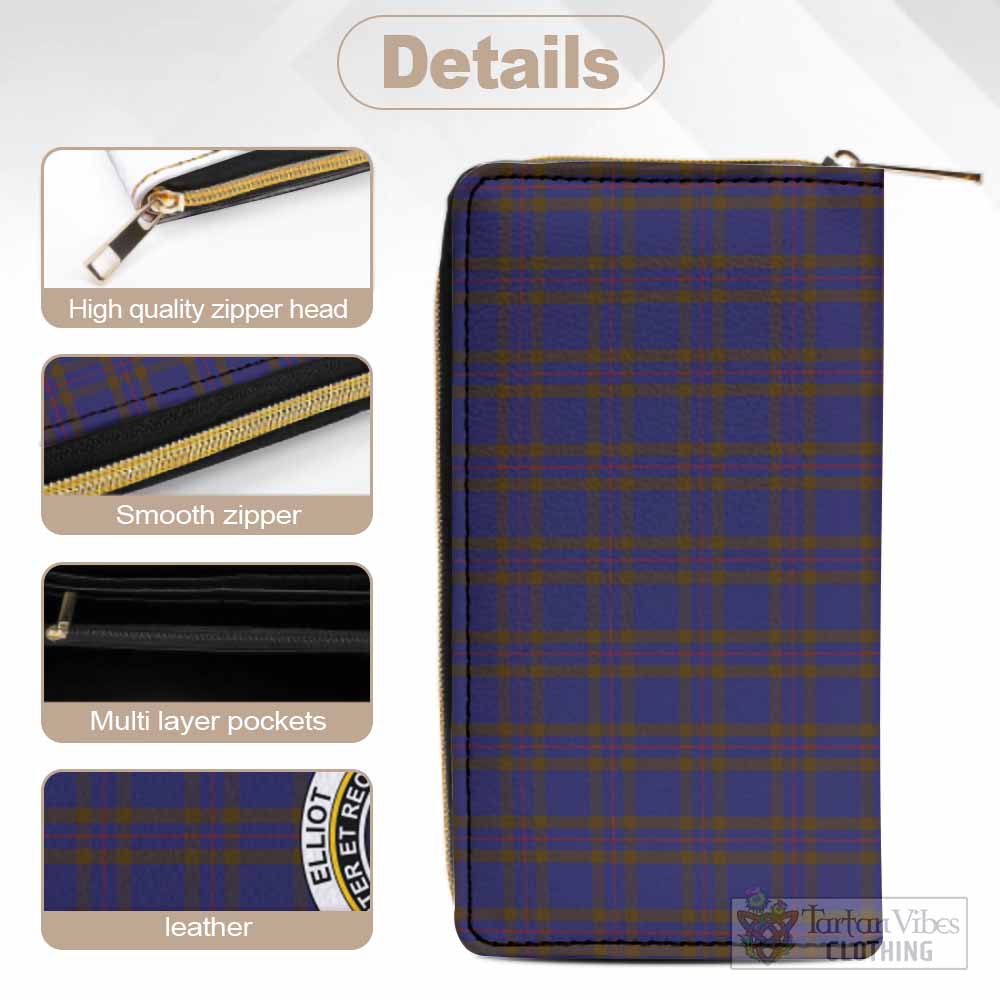 Tartan Vibes Clothing Elliot Tartan Women's Leather Wallet with Family Crest