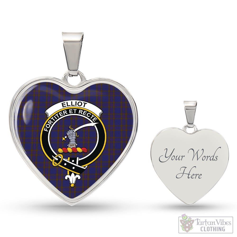 Tartan Vibes Clothing Elliot Tartan Heart Necklace with Family Crest
