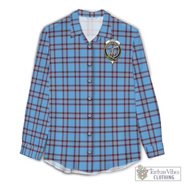 Elliot Ancient Tartan Womens Casual Shirt with Family Crest