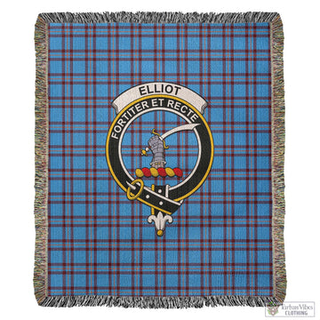 Elliot Ancient Tartan Woven Blanket with Family Crest