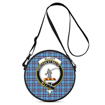 Elliot Ancient Tartan Round Satchel Bags with Family Crest