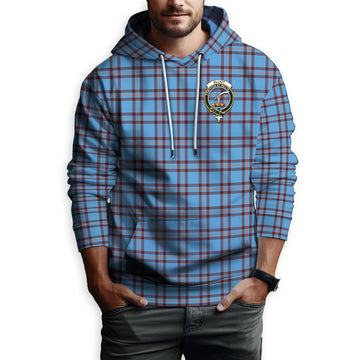 Elliot Ancient Tartan Hoodie with Family Crest