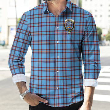 Elliot Ancient Tartan Long Sleeve Button Up Shirt with Family Crest