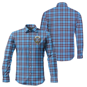 Elliot Ancient Tartan Long Sleeve Button Up Shirt with Family Crest
