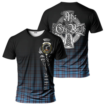 Elliot Ancient Tartan T-Shirt Featuring Alba Gu Brath Family Crest Celtic Inspired