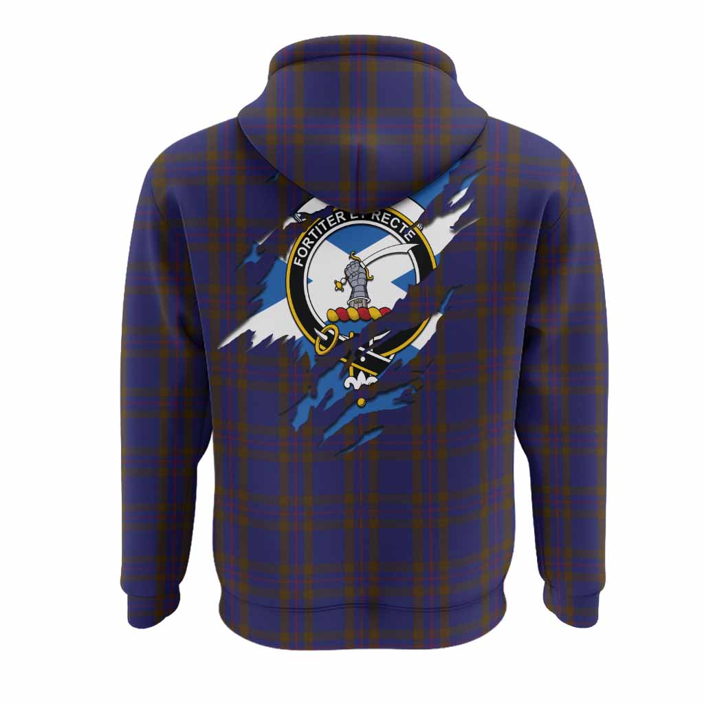 Elliot Clan Crest In Me Tartan Hoodie Scotland Flag Style