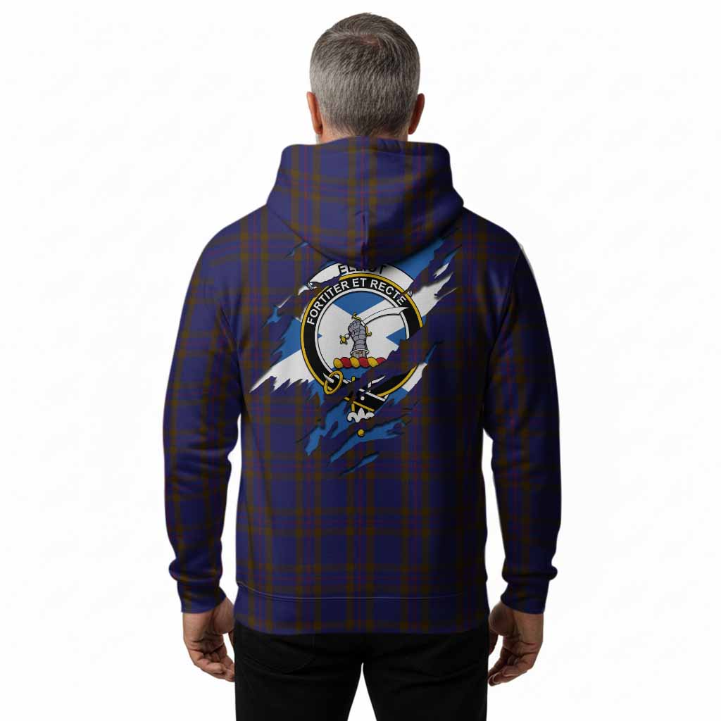 Elliot Clan Crest In Me Tartan Hoodie Scotland Flag Style