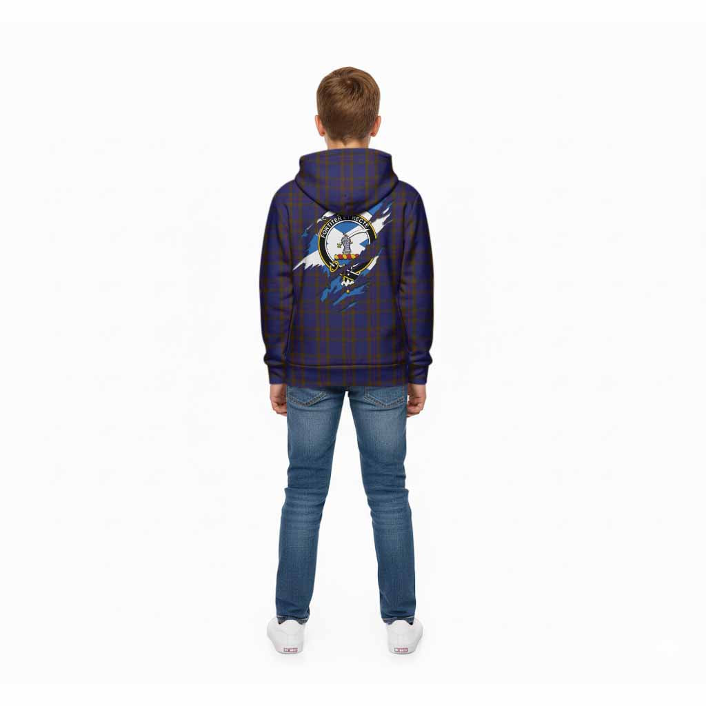 Elliot Clan Crest In Me Tartan Kid Hoodie Scotland Flag Style