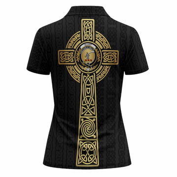 Elliot Clan Crest Women Polo Shirt with Celtic Tree of Life Inspired