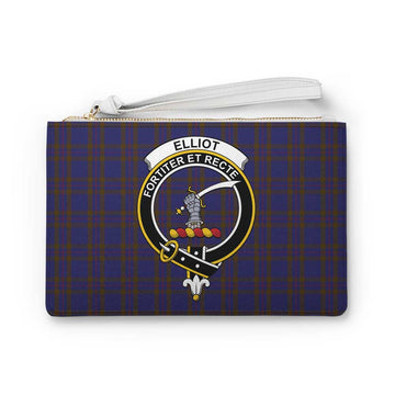Elliot Family Crest Tartan Clutch Bag