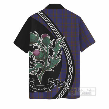 Elliot Family Crest Tartan Hawaiian Shirt Alba Thistle Inspired - Tartan Vibes Clothing