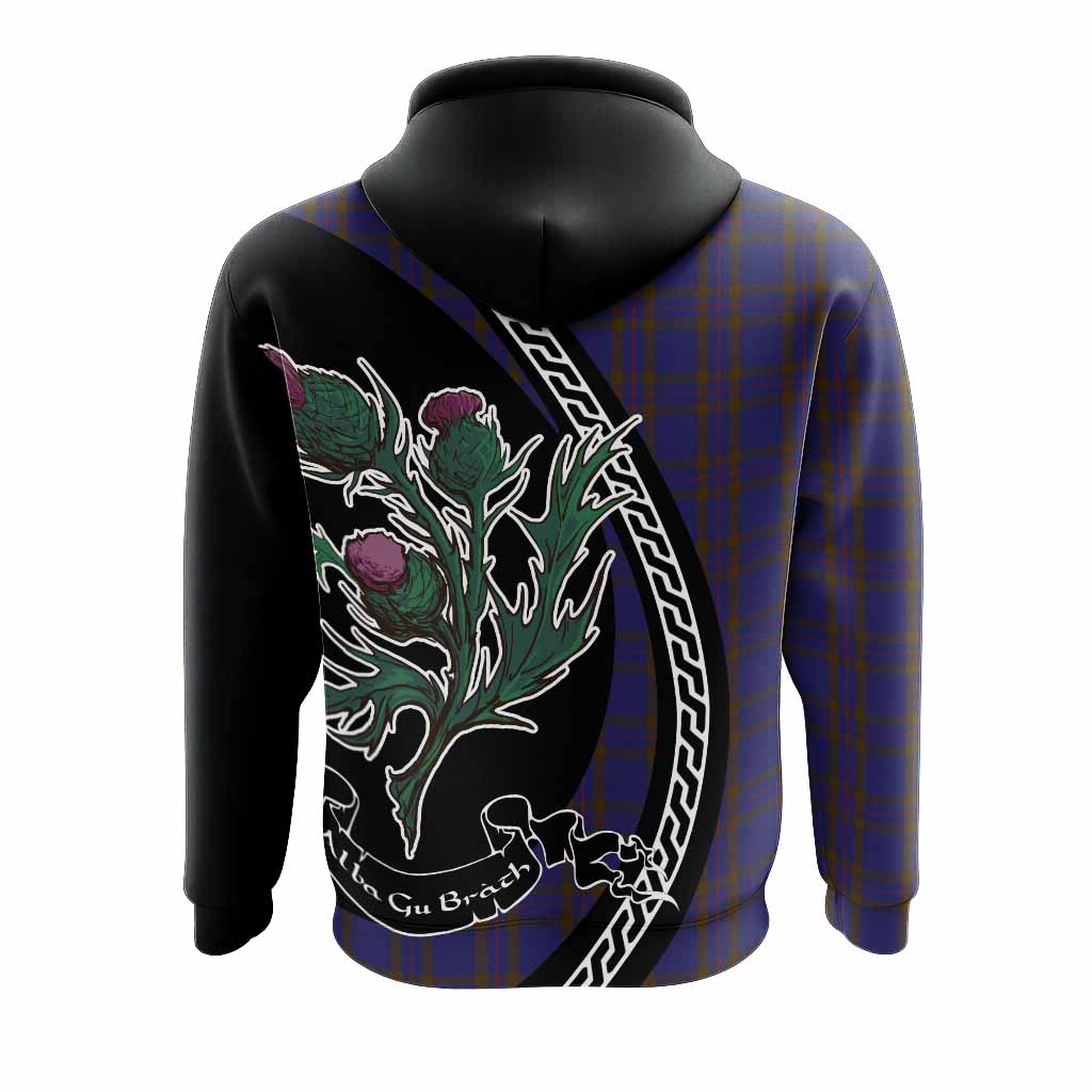 Elliot Family Crest Tartan Hoodie Alba Thistle Inspired - Tartan Vibes Clothing