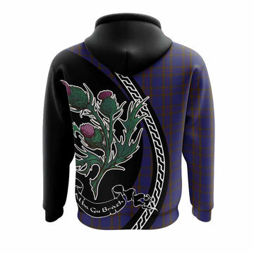 Elliot Family Crest Tartan Hoodie Alba Thistle Inspired