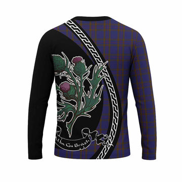 Elliot Family Crest Tartan Long Sleeve T-Shirt Alba Thistle Inspired - Tartan Vibes Clothing