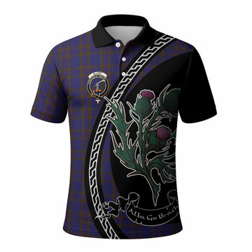 Elliot Family Crest Tartan Polo Shirt Alba Thistle Inspired