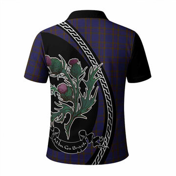 Elliot Family Crest Tartan Polo Shirt Alba Thistle Inspired