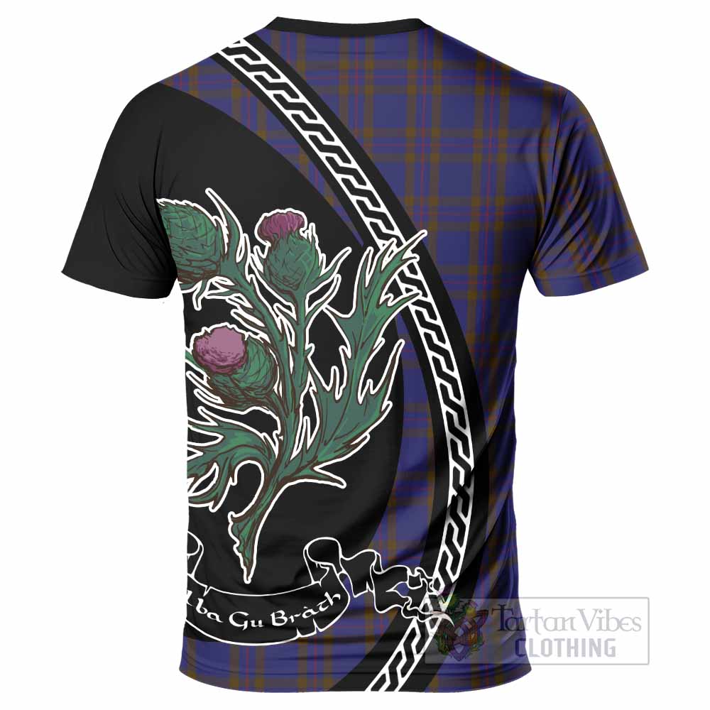 Elliot Family Crest Tartan T-Shirt Alba Thistle Inspired - Tartan Vibes Clothing