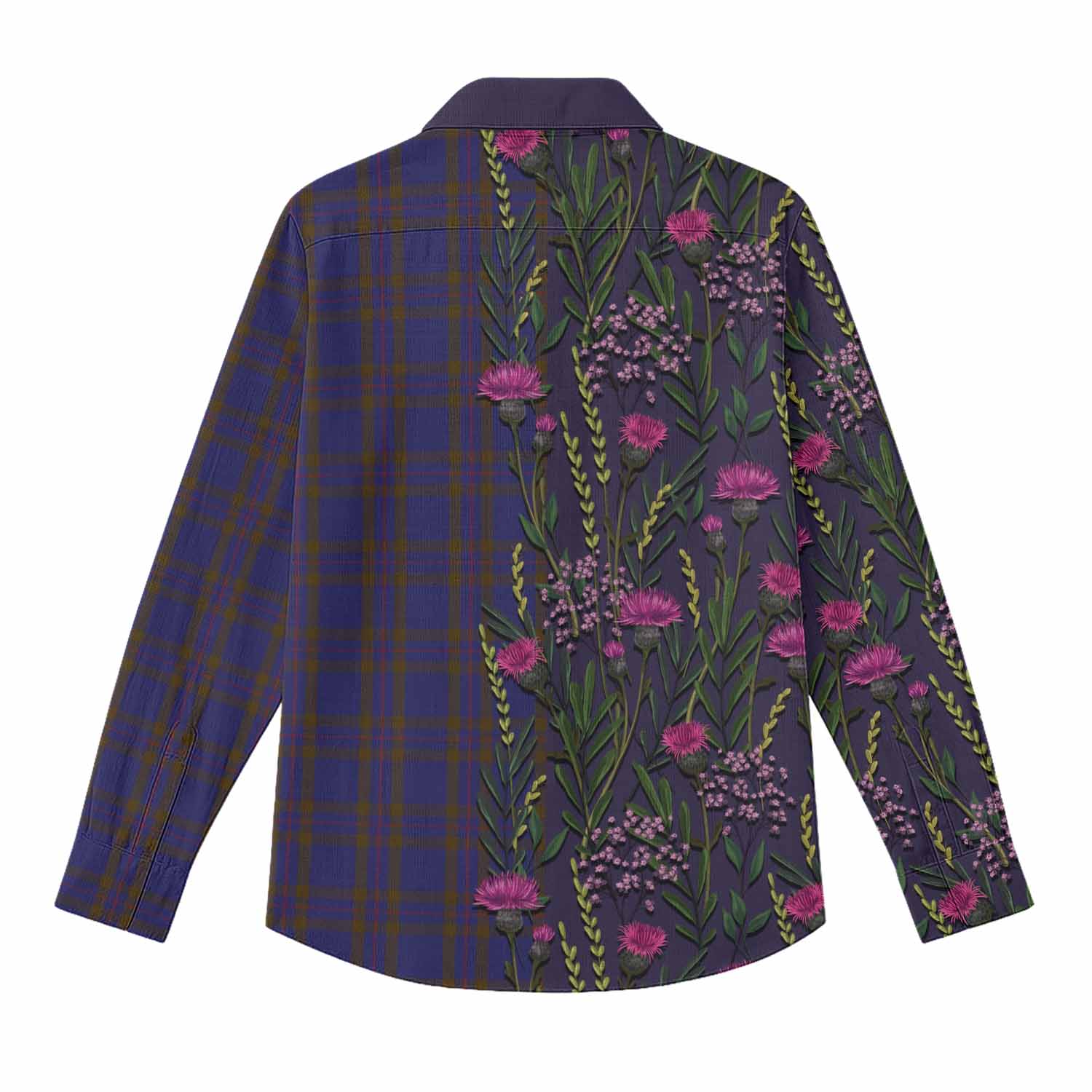 Elliot Modern Tartan Crest Men Shirt