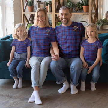 Elliot Modern Tartan T-Shirt with Family Crest