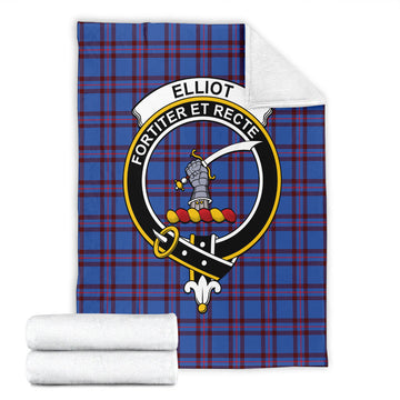 Elliot Modern Tartan Blanket with Family Crest