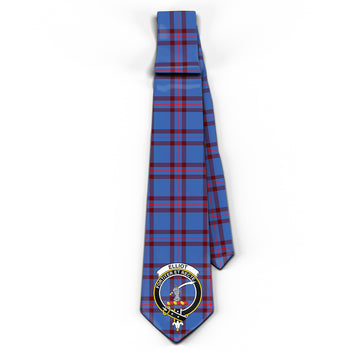 Elliot Modern Tartan Classic Necktie with Family Crest