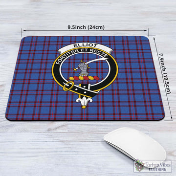 Elliot Modern Tartan Mouse Pad with Family Crest