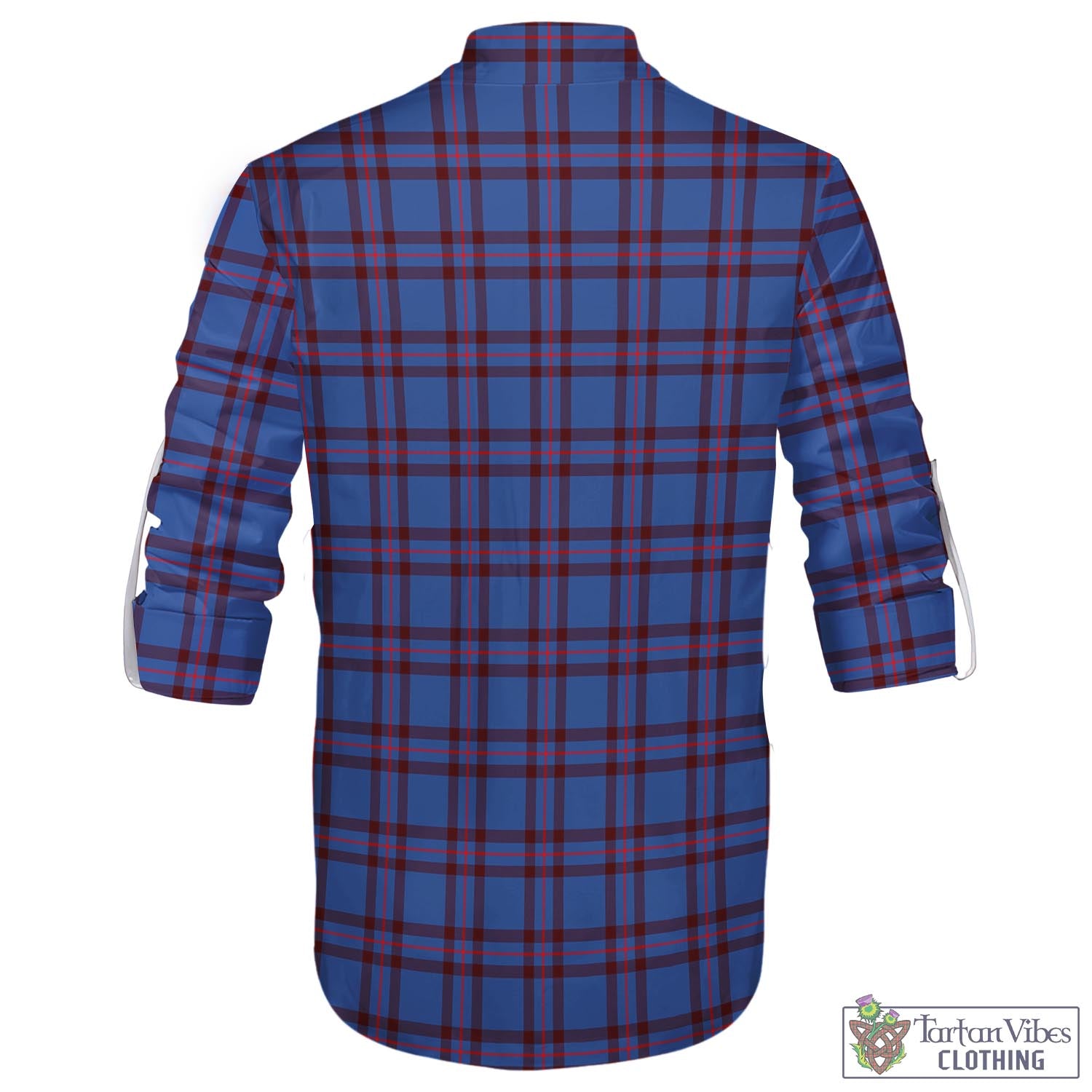 Tartan Vibes Clothing Elliot Modern Tartan Men's Scottish Traditional Jacobite Ghillie Kilt Shirt