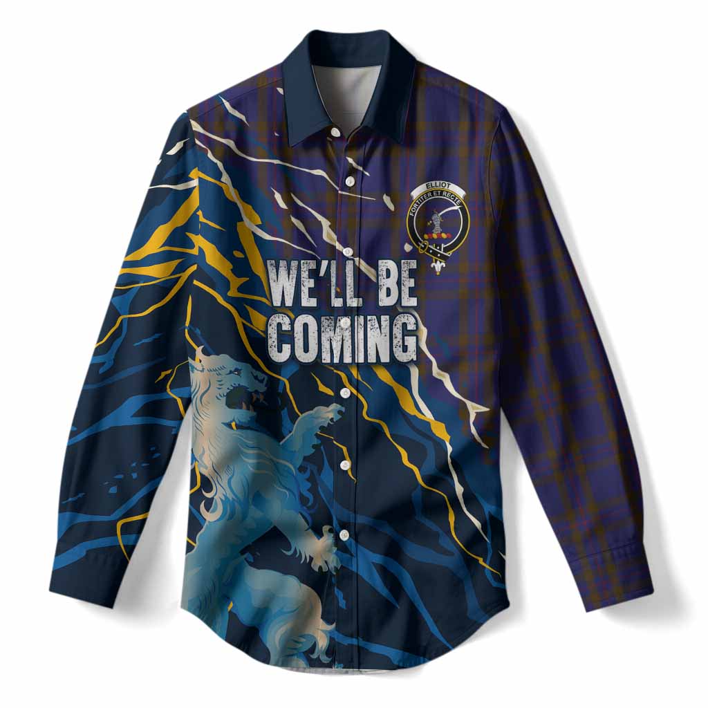 Elliot Scotland Tartan Women Casual Shirt WC2026 Football - We'll Be Coming