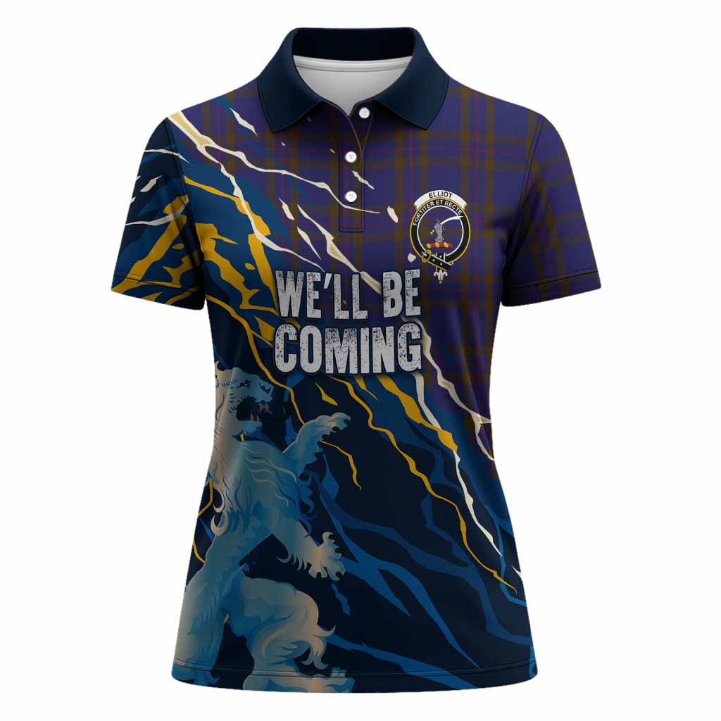 Elliot Scotland Tartan Women Polo Shirt WC2026 Football - We'll Be Coming
