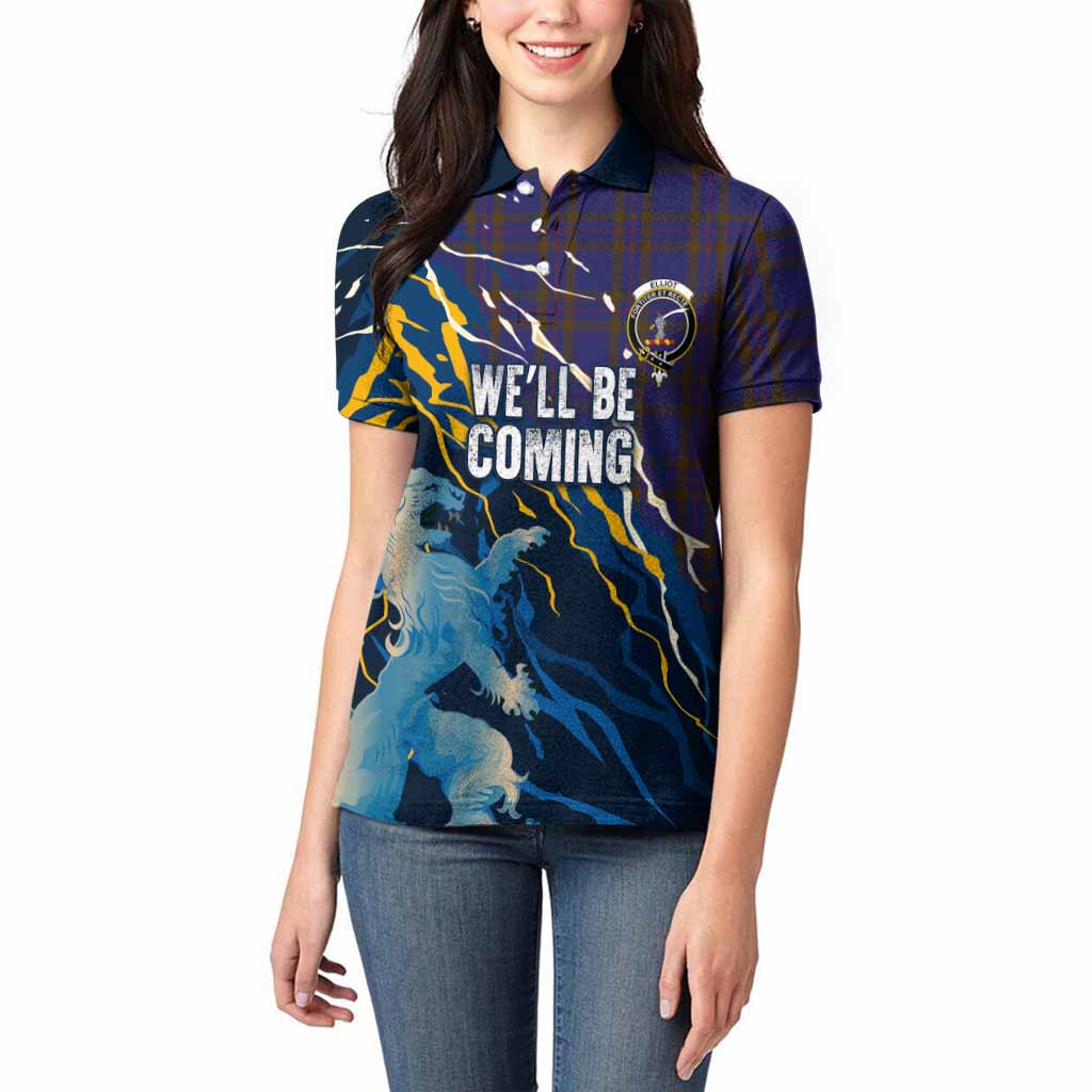 Elliot Scotland Tartan Women Polo Shirt WC2026 Football - We'll Be Coming